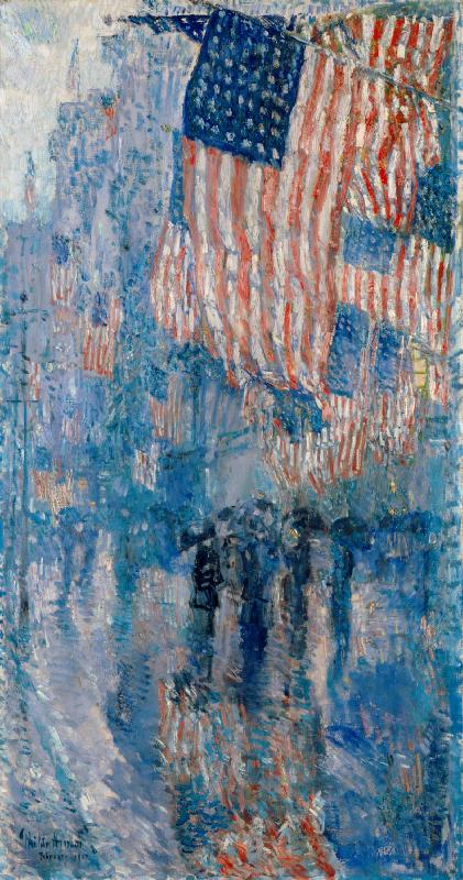 Childe Hassam The Avenue in the Rain oil painting image